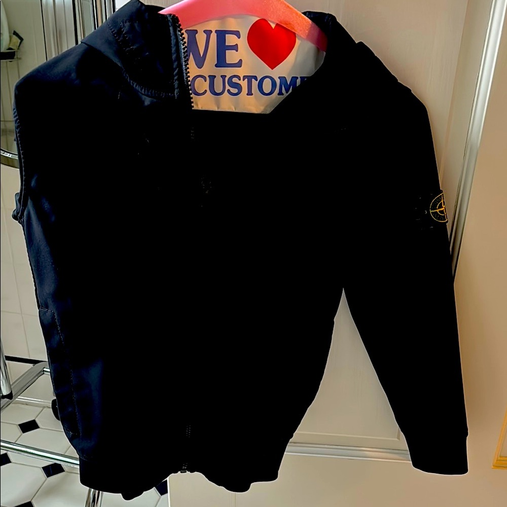 Stone Island boys Black coat